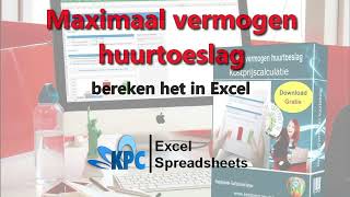 Maximaal vermogen huurtoeslag berekenen in Excel ✅ [upl. by Etnaled157]