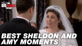 Best Sheldon and Amy Moments  The Big Bang Theory [upl. by Ahsenev]