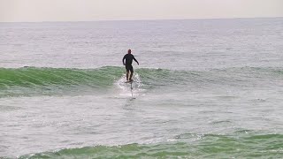 SURF FOILING WAVE ACTION on FoilDrive Gen2  Gilgo Beach NY [upl. by Alan]