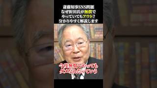 斎藤知事SNS問題 なぜ折田氏が無償で やっていてもアウト？ 分かりやすく解説します兵庫県知事 マスコミ 斎藤知事 高橋洋一 [upl. by Mercorr]