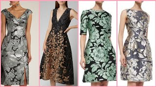 Rickie Freeman for Teri Jon OfftheShoulder Floral Stretch Jacquard Cocktail Dress [upl. by Nowd]