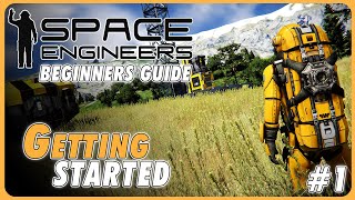 Space Engineers Beginners Guide 1 Gamemodes  HUD  Getting Started in Survival [upl. by Phonsa435]