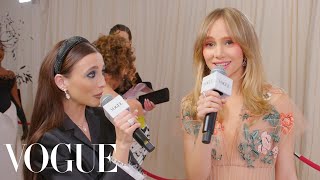 Suki Waterhouse Loves Dressing Up For Special Moments  Met Gala 2023 With Emma Chamberlain  Vogue [upl. by Eissirc]