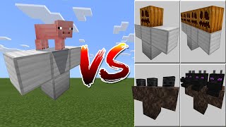 The Pig Golem vs Minecraft Mobs [upl. by Noirret]