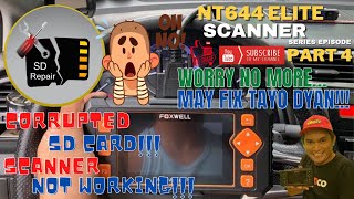 FOXWELL NT644 ELITE Scanner SERIES PART4 Corrupted SD Card  KalikotTV by Mr Kalikot [upl. by Sephira]