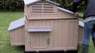 Easy Clean Large Chicken Coop  No Red Mite  Assembly Video [upl. by Stoddart]