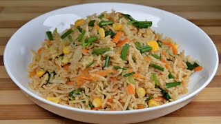 Mauritian Cuisine How To Make Easy Vegetables Fried Rice Recipe  Recette Riz Frit [upl. by Ingraham986]