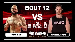 Corporate Fighter 38  Jeff King v Shane Mumford Pro Bout [upl. by Teryl858]