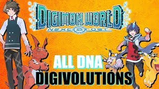 ALL DNA DIGIVOLUTIONS DIGIMON WORLD NEXT ORDER [upl. by Mitch]