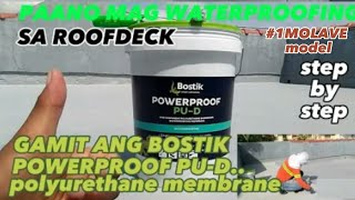 Paano Mag Water proofing gamit ang BOSTIK POWERPROOF PUD [upl. by Thilde763]