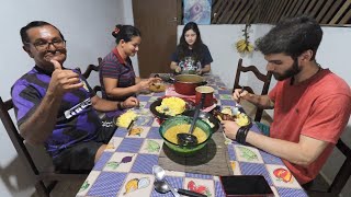 RECEITA DE CANJA DE GALINHA E SOPA PARA O JANTAR [upl. by Ruyam]