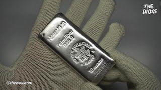 Unboxing Silver Bar ArgorHeraeus 10 Oz [upl. by Suoilenroc]