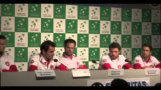 Press conference Swiss Davis Cup team [upl. by Lewan34]