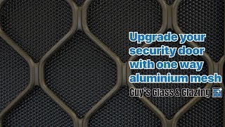 Upgrade your security door with one way mesh [upl. by Winser]