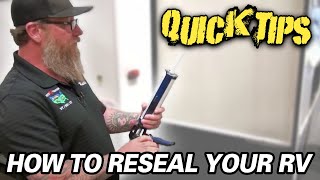 HOW TO RESEAL YOUR RV  Petes RV Quick Tips [upl. by Aicemed]