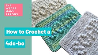 4 Double Crochet Bobble [upl. by Pacificia]