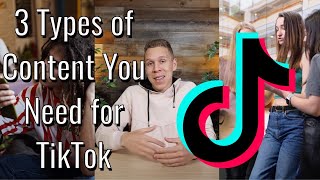 3 Types of TikTok Content to Build Your Audience [upl. by Anyl]