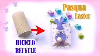 Pasqua con riciclo scatola porta uova cioccolato fai da te [upl. by Cogn]