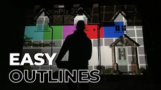 Easy Outlines for House Projection Mapping  Digital Pressworks [upl. by Arnold]