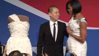 Michelle Obama dress goes on display [upl. by Scot848]