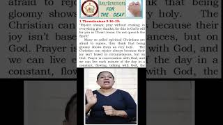 DAILY DEVOTIONS BIBLE EDUCATION biblestudy religionshortssignlanguage deaf deafcommunityASL [upl. by Norehc]