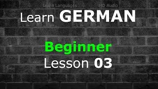 Learn German  Beginner Lesson 03  Important amp Useful Words  A  Z  German ⇔ English ♫  LLHD♫ [upl. by Aivul296]