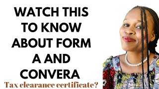 ALL ABOUT FORM A CONVERA AND TAX CLEARANCE CERTIFICATE  INTERNATIONAL PAYMENT [upl. by Yenreit]