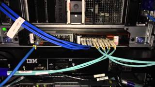 IBM BladeCenter H 4x HS23  IBM Storwize V7000  IBM System x3550M4 Startup [upl. by Eves]