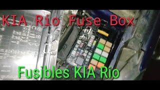 localización Caja de fusibles Kia rio [upl. by Aisiram]