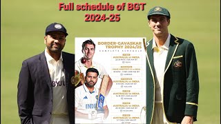 IND 🆚 AUS BORDER GAVASKAR TROPHY 202425 MATCH SCHEDULE AND TIME 🔔👇 1st Test  bgt2024 indvsaus [upl. by Nnayt]