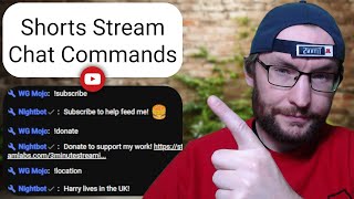 YouTube Shorts Stream  How To Add Nightbot Chat Commands Easy Tutorial [upl. by Lletram979]