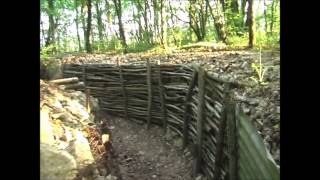 German World War One trench system ApremontlaForêt France [upl. by Sedrul226]