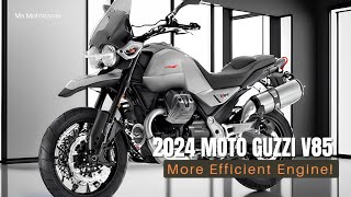 2024 Moto Guzzi V85  Increases with Strada More Efficient Engine [upl. by Lemhaj]