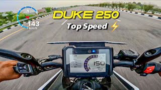 2024 KTM DUKE 250  TOP SPEED  MAX PULL ⚡️ [upl. by Sina]