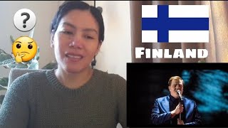 Eurovision 2020 Finland Aksel Looking Back Reaction [upl. by Emerick]