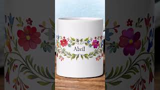 Sip in Style Personalized Floral Mug to Brighten Your Day custommug floraldesign [upl. by Ennej]