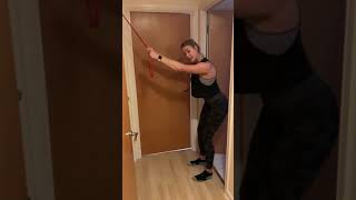 Banded Straight Arm Pulldown At Home [upl. by January]