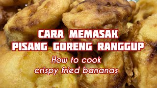 Cara memasak pisang goreng ranggup  how to cook crispy fried bananas shorts menusimple [upl. by Saxe]