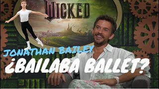 ¿JONATHAN BAILEY bailaba BALLET  ENTREVISTA exclusiva de WICKED [upl. by Ninel]