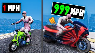 Every time I crash my bike gets faster in GTA 5 [upl. by Ahsi]