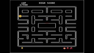 Atari 8Bit Emulated PacMan Datasoft Cherry 29060 points [upl. by Lemhaj]