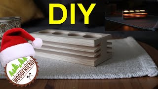 DIY Kerzenhalter für Teelichter selber bauen 👍🔨 [upl. by Charil]