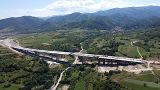 Autostrada A1 Sibiu Pitești Lot 1 Sibiu Boița Viaduct Tălmăcel 19 07 2022 autostradasibiupitesti [upl. by Domela880]