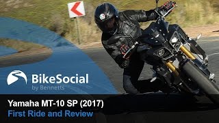 Yamaha MT10 SP 2017  First Ride and Review [upl. by Casimir32]