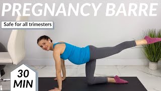 Pregnancy Barre Workout  30 Minute Prenatal Barre Workout [upl. by Wallache]