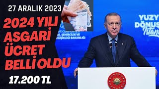 2024 ASGARİ ÜCRETİ BELLİ OLDU • RECEP TAYYİP ERDOĞANDAN AÇIKLAMA GELDİ KİMSE BEKLEMİYORDU BÜYÜK PARA [upl. by Midis406]