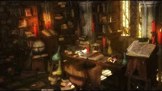 Wizards House Ambience Wizards Library in his Forest House [upl. by Lisette]