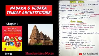 Nayaka amp Vesara Style of Temple Architecture  Art amp Culture  Lec45  An Aspirant [upl. by Carita]