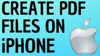 How to Create PDF Files on iPhone and iPad  Print to PDF [upl. by Jimmy]