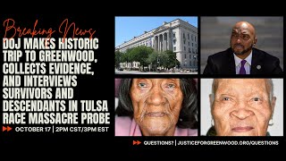 Tulsa Race Massacre Survivors Interviewed By DOJ for Probe into Greenwoods Destruction [upl. by Anilra]